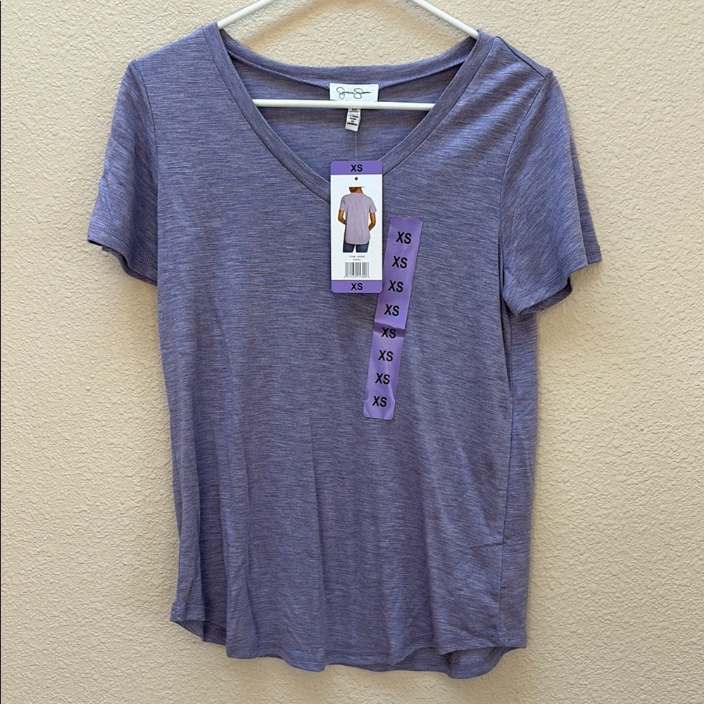 Purple Fitted Short Sleeve T-Shirt